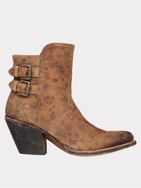 Lucchese Catalina Boot in Brown Floral Size 9.5